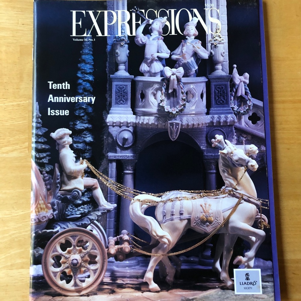 2/$5 or 5/$12 Lladro”Expressions”magazine Vo.11 #1
